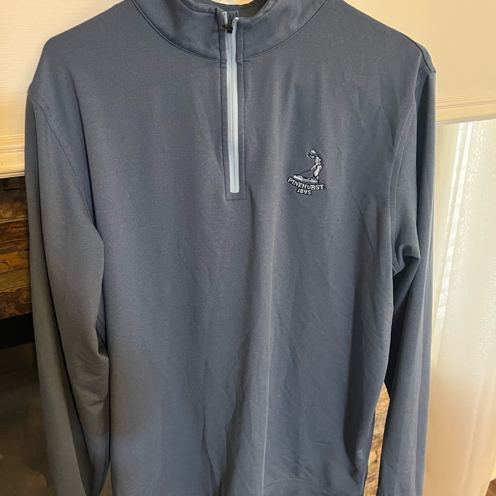 Men’s Peter Millar Golf Pullover- with Pinehurst logo